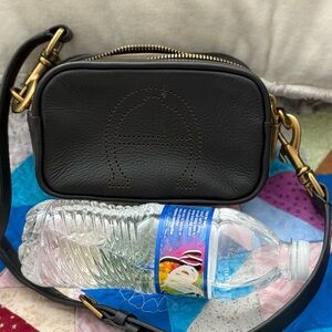 Black Leather Crossbody Bag